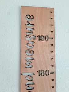 Personalised Wooden Height Chart (with name)