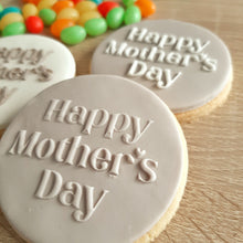 Load image into Gallery viewer, Happy Mother&#39;s Day Raised Acrylic Fondant Stamp