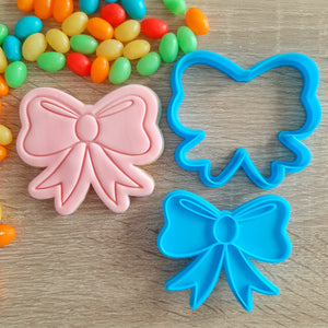 Bow Cookie Cutter & Fondant Stamp
