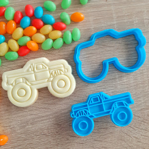 Monster Truck Cookie Cutter & Fondant Stamp