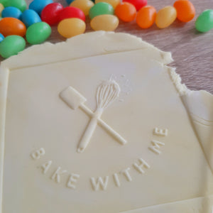 Custom Logo Raised Acrylic Fondant Stamp (email first to check suitability)