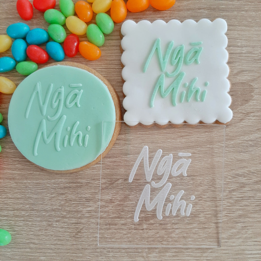 Ngā Mihi Acrylic Fondant Stamp