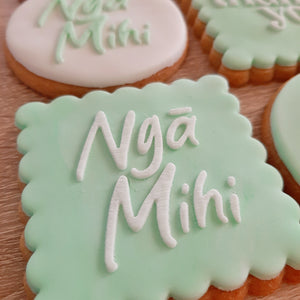 Ngā Mihi Acrylic Fondant Stamp