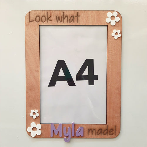 Personalised A4 Kids Art Display Frame