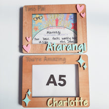 Load image into Gallery viewer, Personalised A5 Kids Certificate Display Frame
