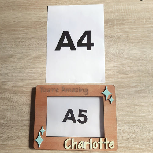 BUNDLE - Personalised A4 Art Frame & A5 Certificate Display Frame