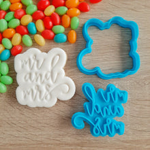 Load image into Gallery viewer, Mr &amp; Mrs Cookie Cutter &amp; Fondant Stamp