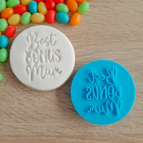 Best Bonus Mum Fondant Stamp