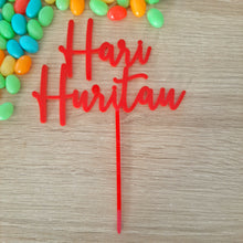 Load image into Gallery viewer, Hari Huritau Cake Topper - Acrylic (more colours available)