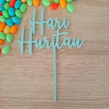Load image into Gallery viewer, Hari Huritau Cake Topper - Acrylic (more colours available)