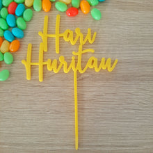 Load image into Gallery viewer, Hari Huritau Cake Topper - Acrylic (more colours available)