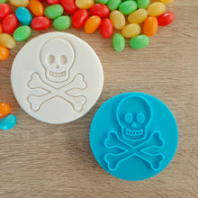 Load image into Gallery viewer, Skull and Crossbones Fondant Stamp