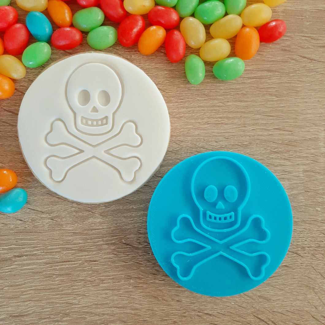 Skull and Crossbones Fondant Stamp