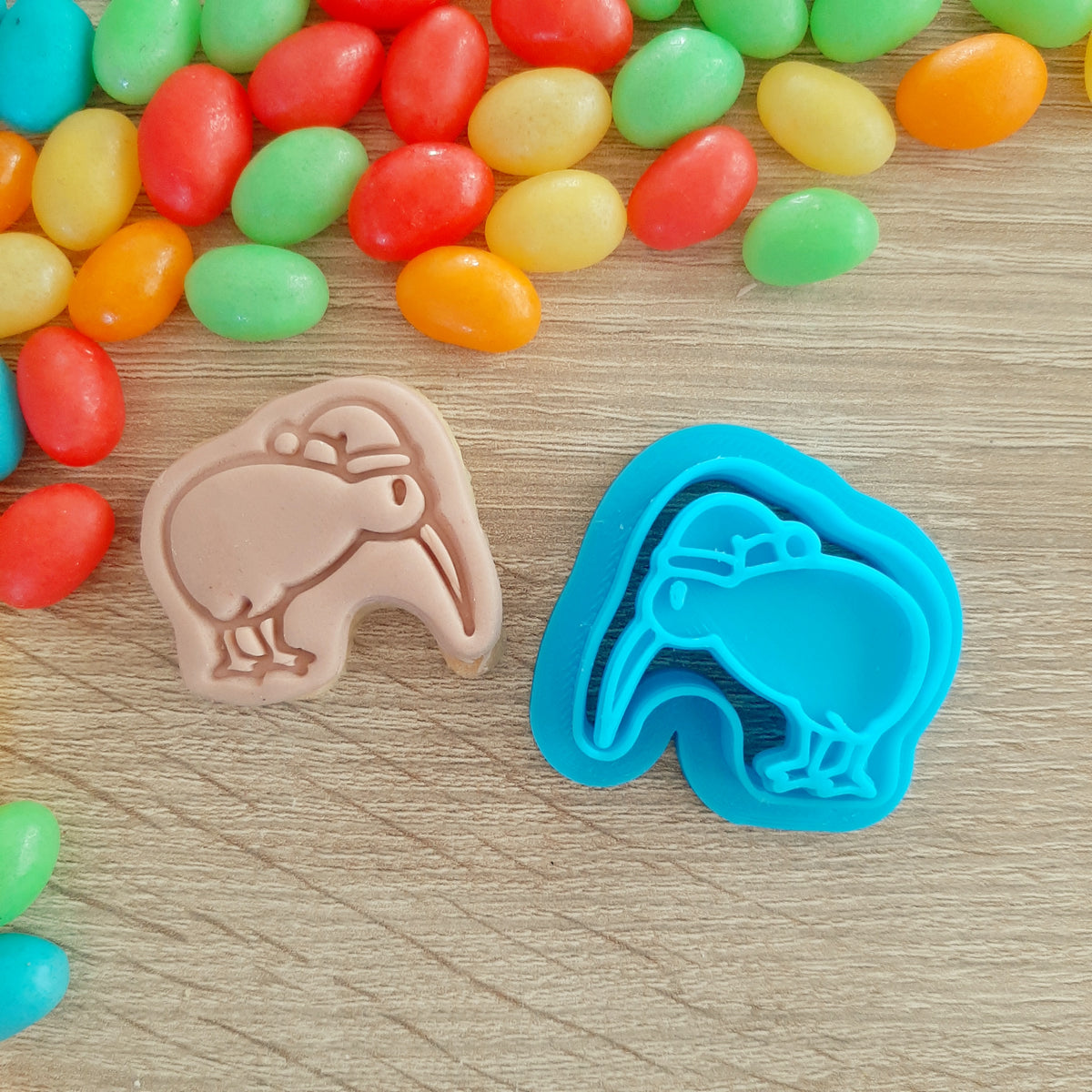 Mini Kiwi with Santa Hat Cookie Cutter & Stamp – Little Monkey NZ