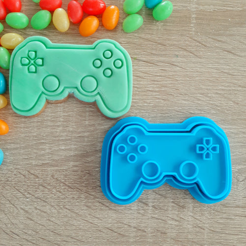 Gaming Controller Cookie Cutter & Fondant Stamp