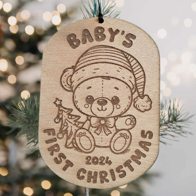 Baby's First Christmas Wooden Christmas Decoration