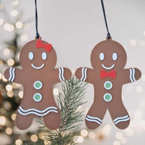 Gingerbread Man 3d-Printed Christmas Decoration