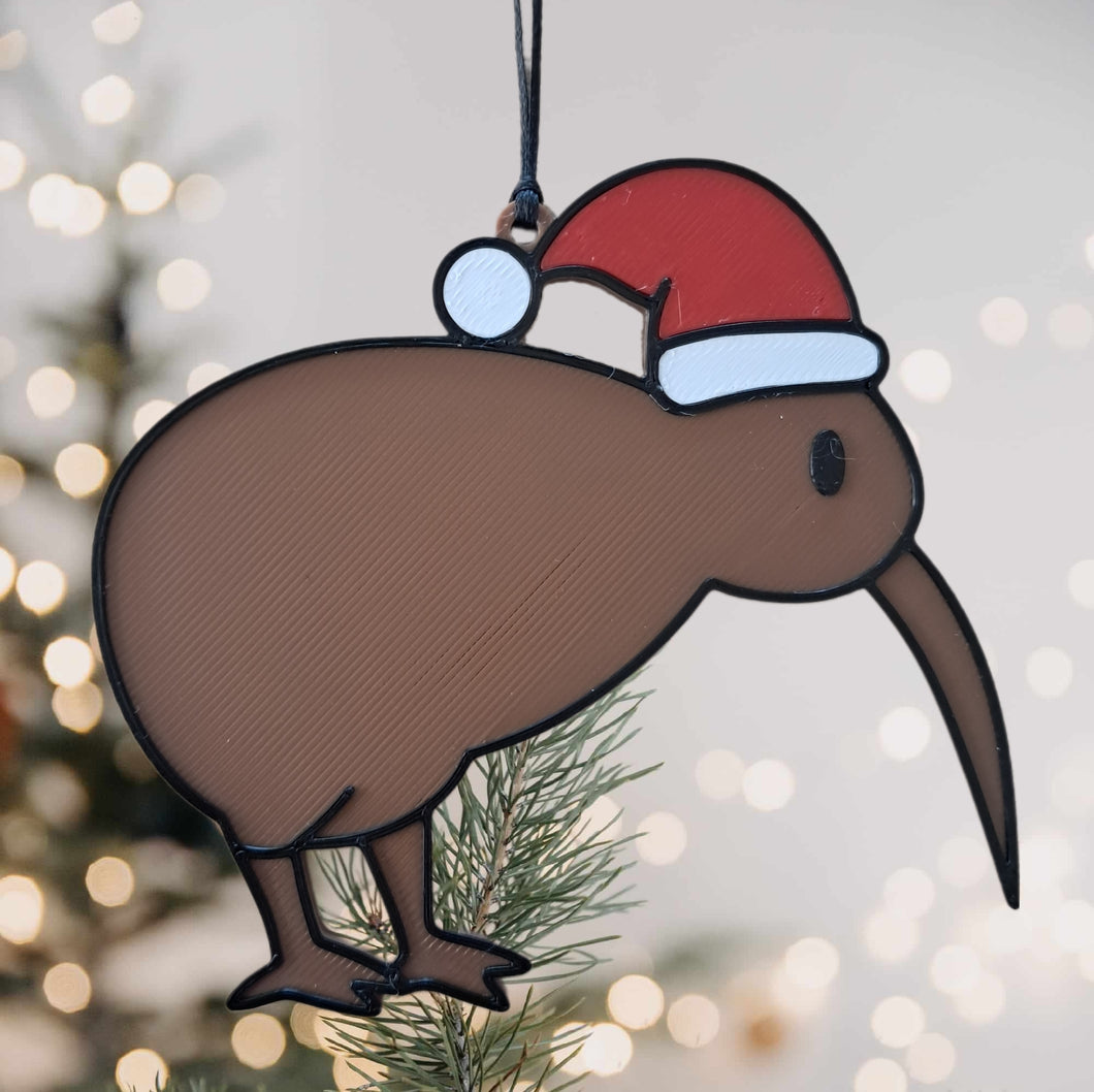 Kiwi 3d-Printed Christmas Decoration
