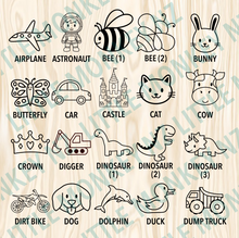 Load image into Gallery viewer, Custom Name &amp; Picture Cake Topper (70+ images to choose from)