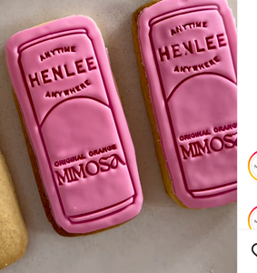 Custom Logo Cookie Cutter & Fondant Stamp Set (email first to check suitability)