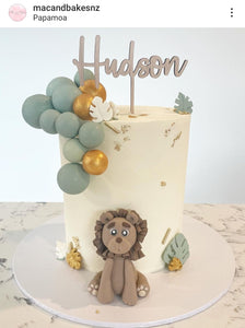 Custom Name/Text Wooden Cake Topper