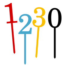 Load image into Gallery viewer, Number Cake Topper (8cm tall) - more colours available
