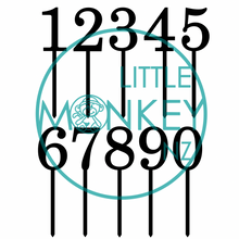Load image into Gallery viewer, Number Cake Topper (8cm tall) - more colours available