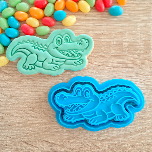 Crocodile Cookie Cutter & Fondant Stamp