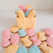 Load image into Gallery viewer, Mini Easter Egg Cookie Cutter &amp; Stamps (3 pcs)