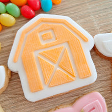 Load image into Gallery viewer, Barn Raised Acrylic Fondant Stamp &amp; Cookie Cutter