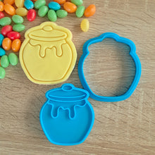 Load image into Gallery viewer, Honey Pot Cookie Cutter &amp; Fondant Stamp
