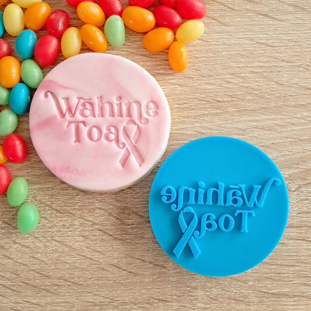 Wāhine Toa (Pink Ribbon) Fondant Stamp