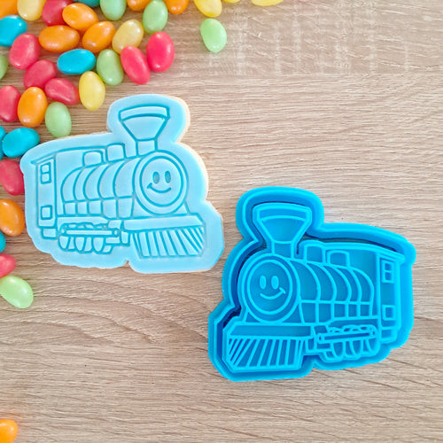 Train with Face Cookie Cutter & Fondant Stamp