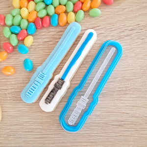 Laser Sword Raised Acrylic Fondant Stamp & Cookie Cutter