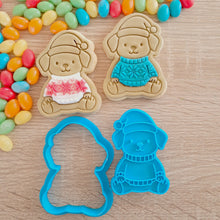 Load image into Gallery viewer, Christmas Sweater Friends - Dog Cookie Cutter &amp; Fondant Stamp (5 pcs)