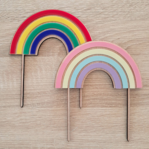 Rainbow Cake Topper