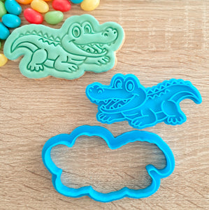 Crocodile Cookie Cutter & Fondant Stamp