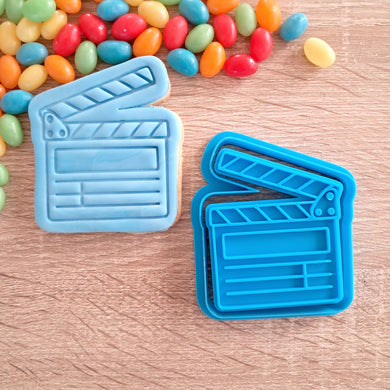 Movie Clapperboard Cookie Cutter & Fondant Stamp