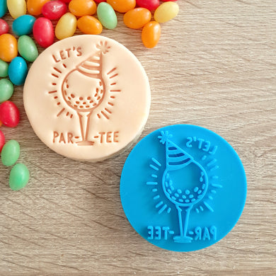 Let's Par-Tee Fondant Stamp