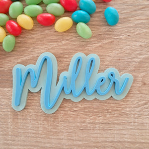 Custom 2 Layer Cake Tile (no stick cake topper)