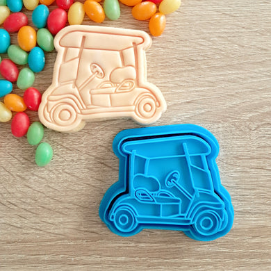 Golf Cart Cookie Cutter & Fondant Stamp