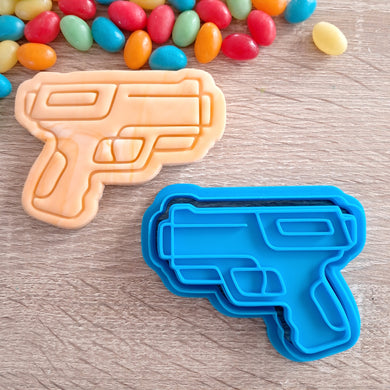 Toy Blaster Gun Cookie Cutter & Fondant Stamp