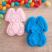 Load image into Gallery viewer, Bunny (sitting) Cookie Cutter &amp; Fondant Stamp