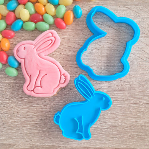 Bunny (side view) Cookie Cutter & Fondant Stamp