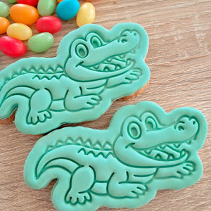Crocodile Cookie Cutter & Fondant Stamp