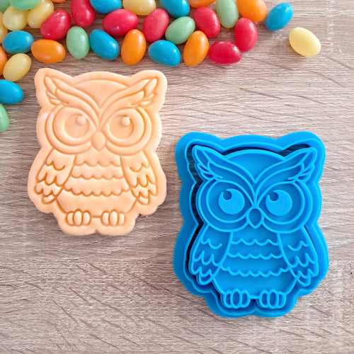 Owl Cookie Cutter & Fondant Stamp