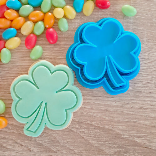 Shamrock Cookie Cutter & Fondant Stamp