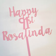 Load image into Gallery viewer, Custom Name/Text Acrylic Cake Topper