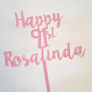 Custom Name/Text Acrylic Cake Topper