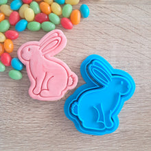 Load image into Gallery viewer, Bunny (side view) Cookie Cutter &amp; Fondant Stamp